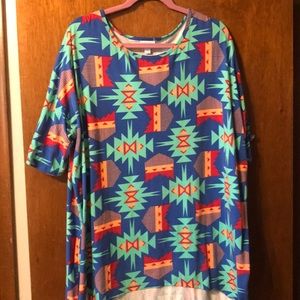 Lularoe Irma XL Extra Large Santa Fe print